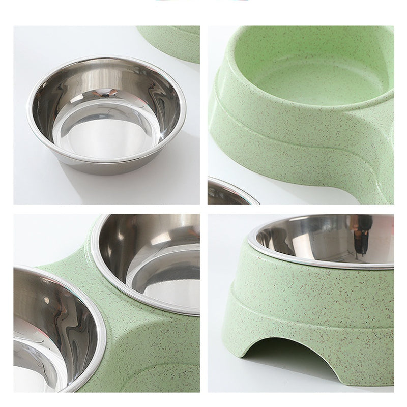 Double Stainless Steel Pet Feeding Bowls
