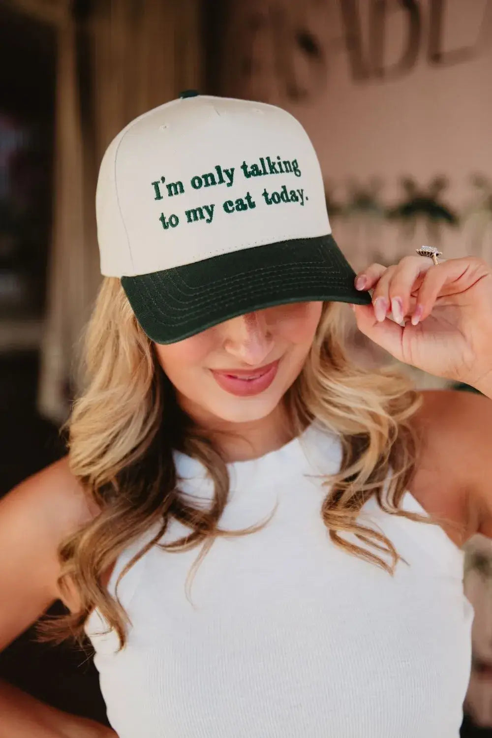 I'm Only Talking To My Cat Today Hat